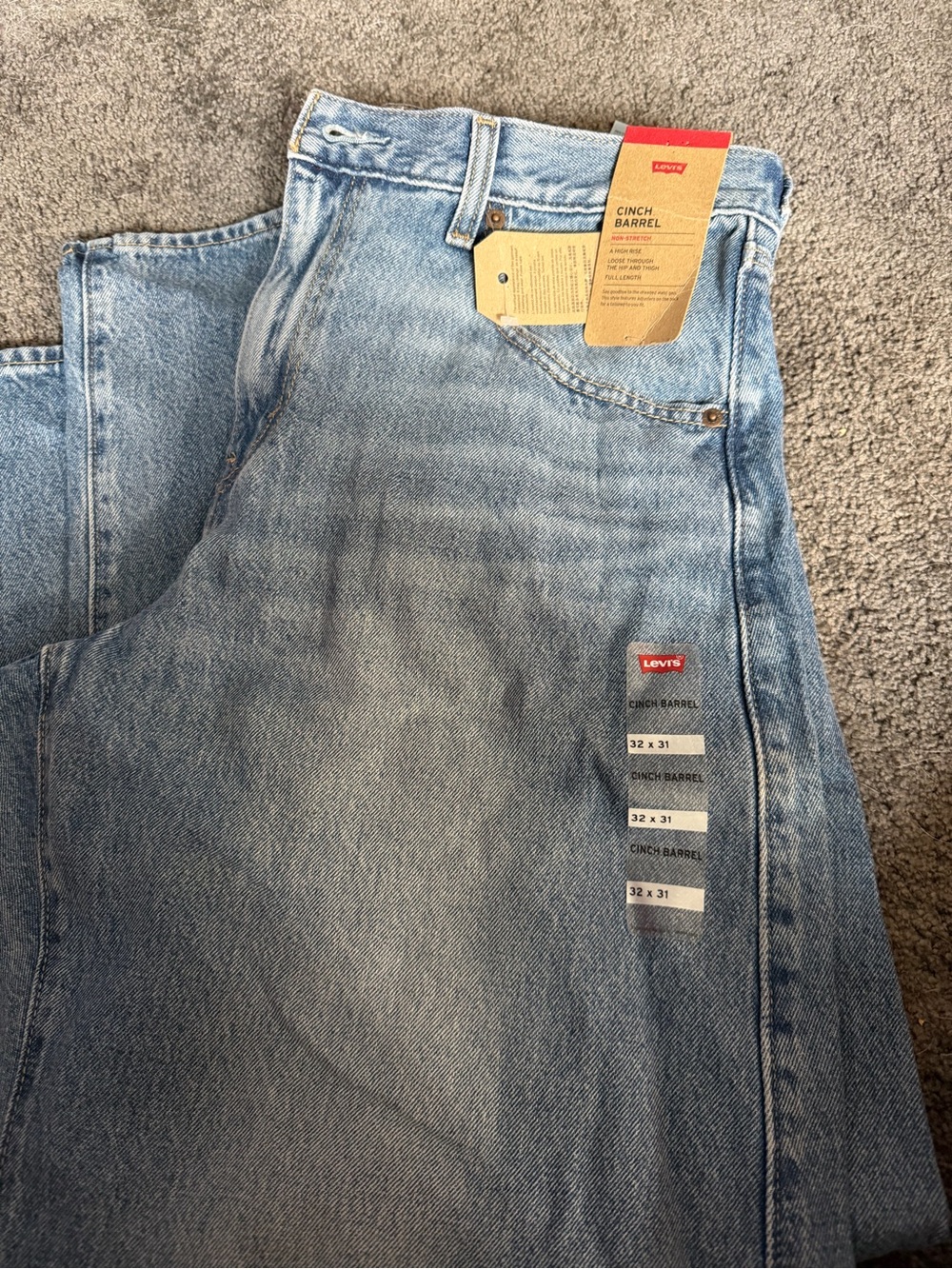 Levi's Women’s Cinch Barrel Light Blue Denim Jeans